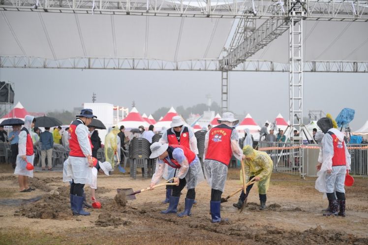 강경젓갈축제장 현장 재정비 모습