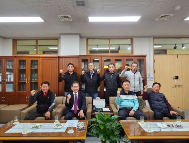 김진열 군수, 상인회 임원들과 간담회