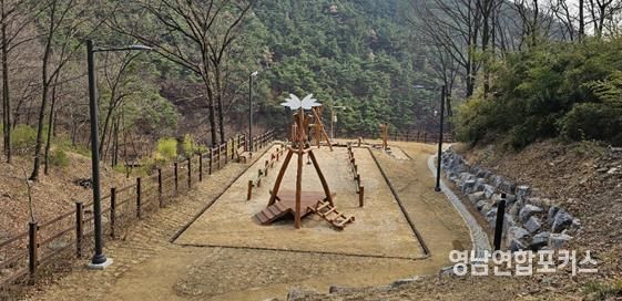 대구 동구청은 최근 대구 동구 도동 산49번지 일원 용암산성 산림휴양공원 내 숲길 정비사업을 완료했다.